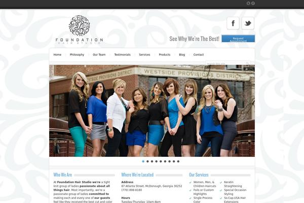 foundationhairstudio.com site used Foundation