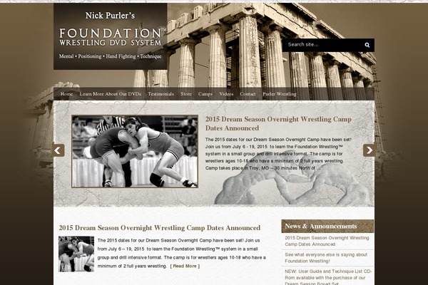 Foundation theme site design template sample