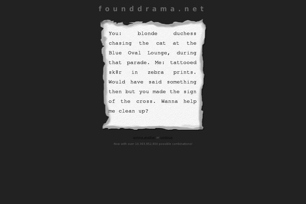 founddrama.net site used Orin