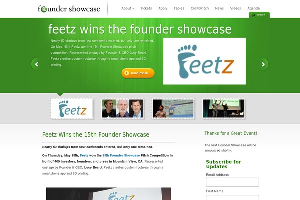 Site using wordpress responsive thumbnail slider plugin