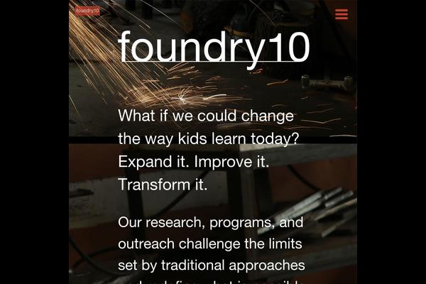 Foundry theme site design template sample