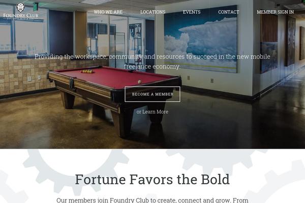 Foundry theme site design template sample