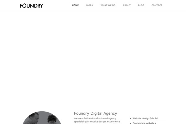 Foundry theme site design template sample