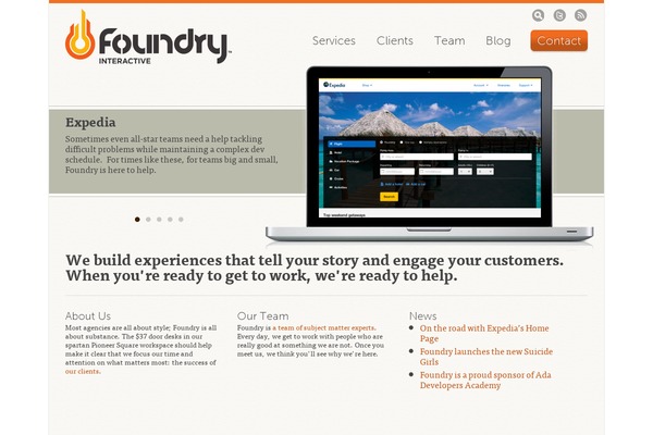 Foundry theme site design template sample