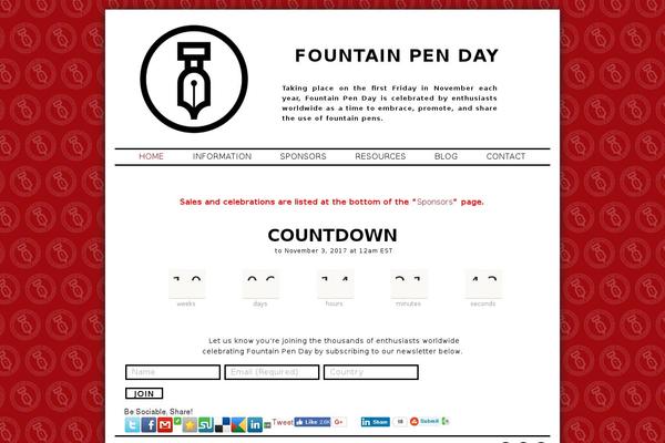 Site using T(-) Countdown plugin