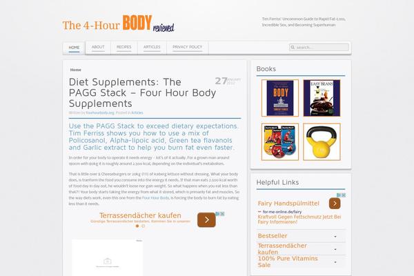 Balance theme site design template sample
