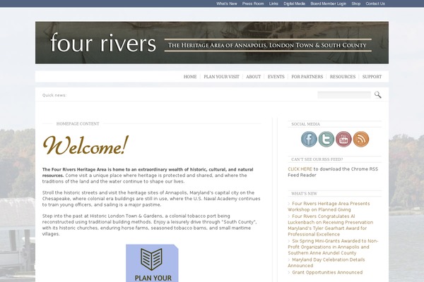 fourriversheritage.org site used Modernelegance