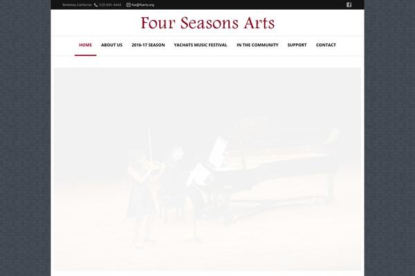 Aria theme site design template sample