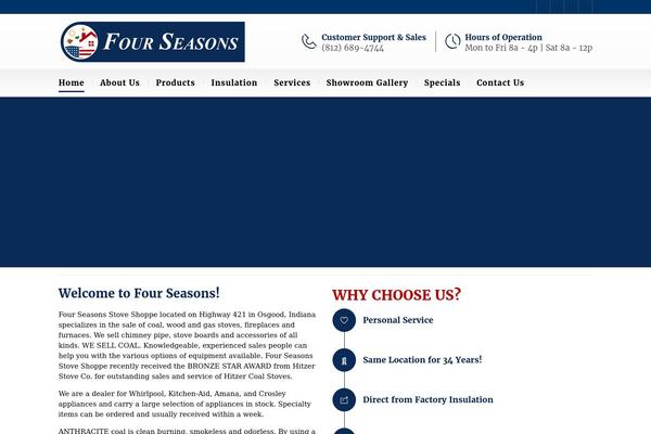 Fourseasons theme site design template sample