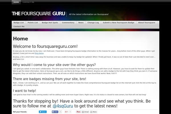 foursquareguru.com site used Mystique