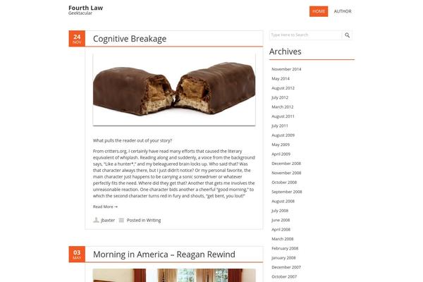 Fruitful theme site design template sample