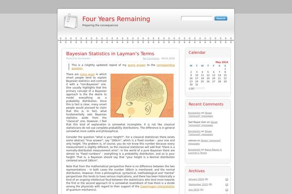 fouryears.eu site used Modern Notepad