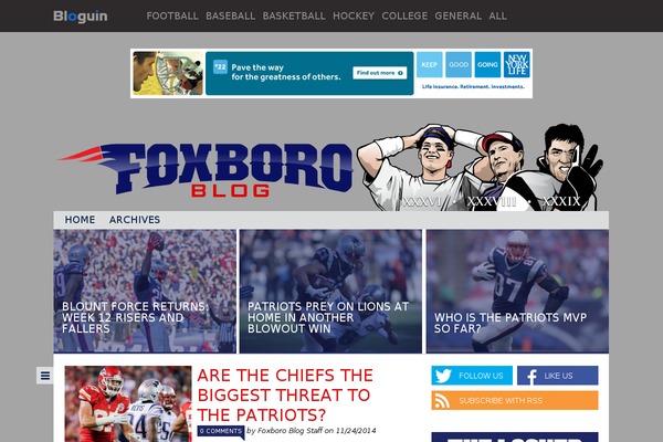 Blogum theme site design template sample