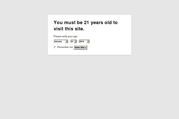 Site using Age Verify plugin