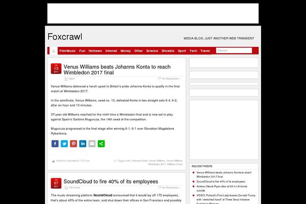 Hueman Child theme site design template sample
