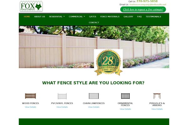 foxfenceco.com site used Divi_child_theme