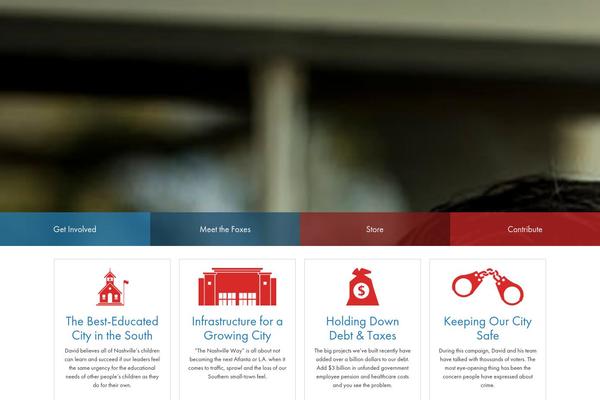 The Fox theme site design template sample