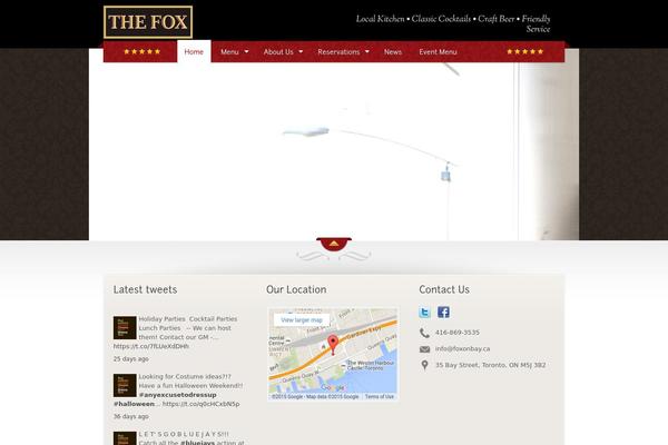 The Restaurant theme site design template sample
