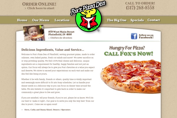 foxspizzaplainfield.com site used Richwp20110131