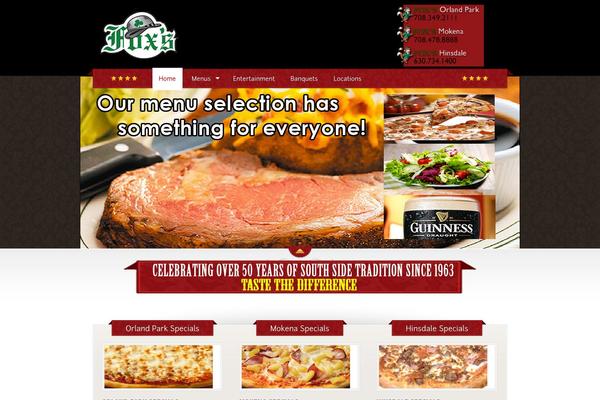 The Restaurant theme site design template sample
