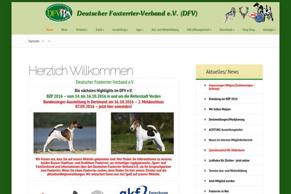 Foxy theme site design template sample