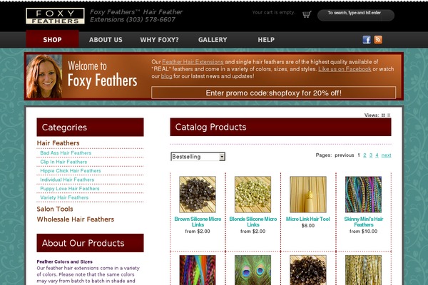 foxyfeathers.com site used Minimal-blog