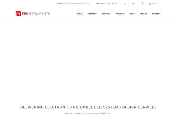 Shadow theme site design template sample