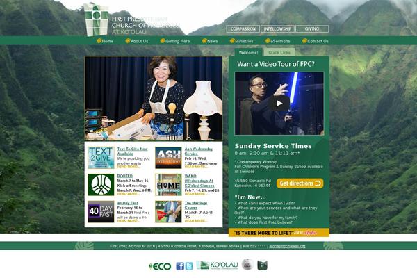Default theme site design template sample