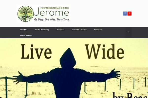 Vantage theme site design template sample