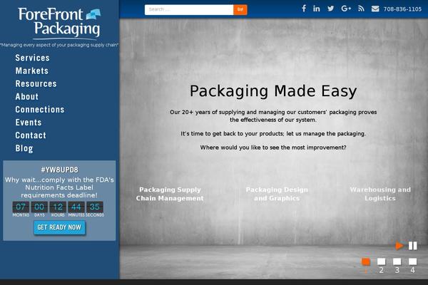 Forefront theme site design template sample