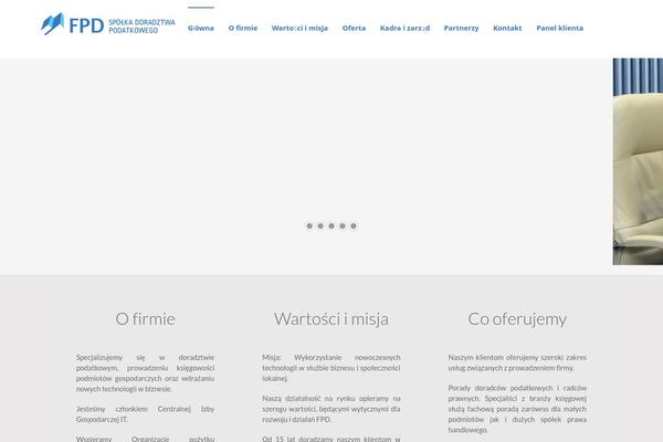Grid theme site design template sample