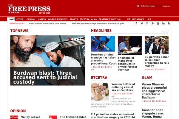 Fastnews theme site design template sample