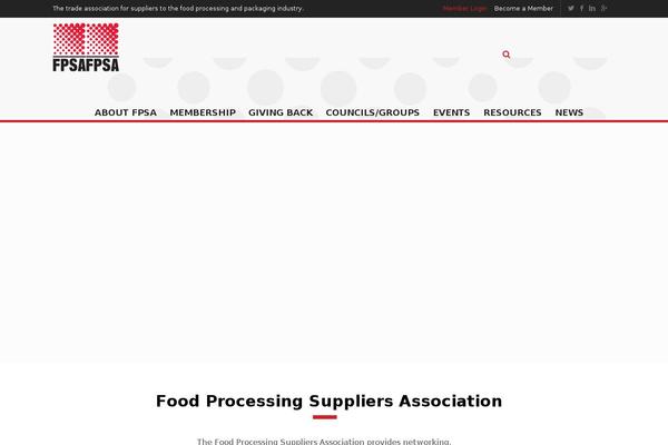 fpsa.org site used Rttheme18child