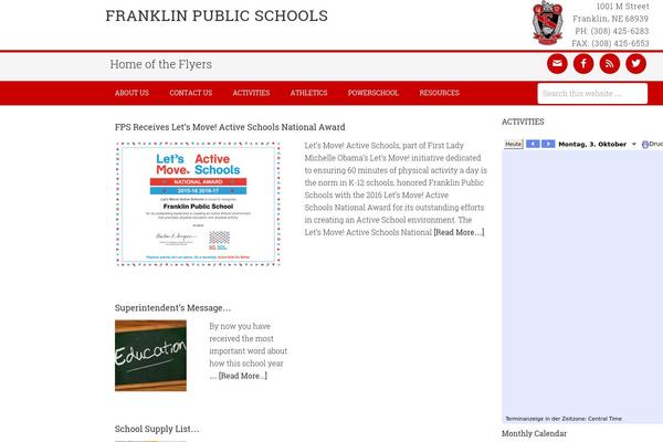 Franklin theme site design template sample