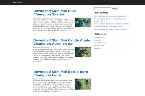 QuickStrap theme site design template sample