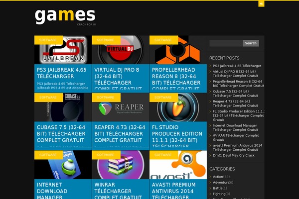 Puzzles theme site design template sample