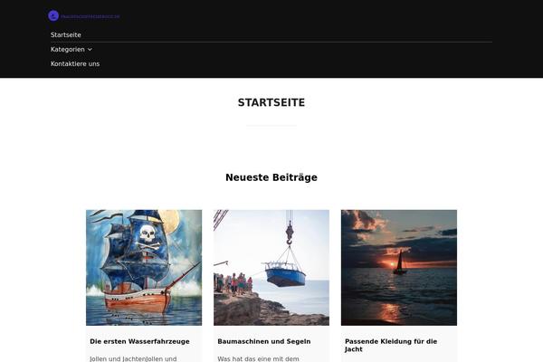 Inspiro theme site design template sample