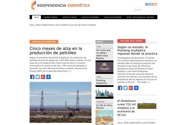 Energia theme site design template sample