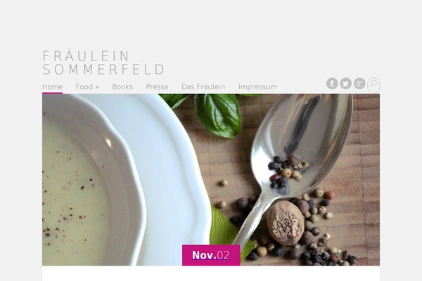 Serene theme site design template sample