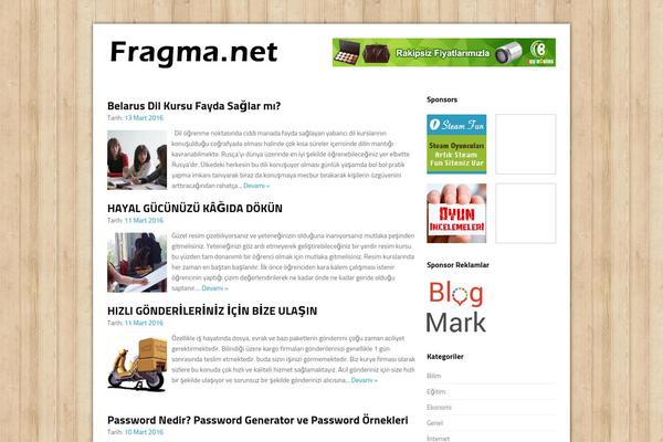Rasputin theme site design template sample