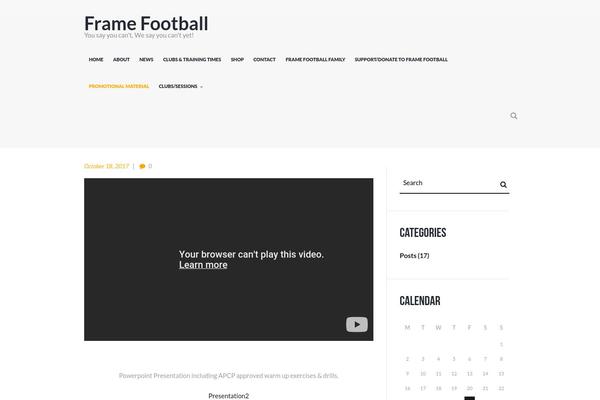 framefootball.com site used Soccerclub