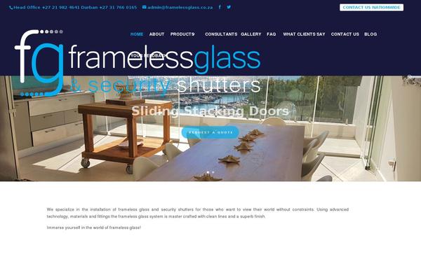 framelessglass.co.za site used Clean Style Three