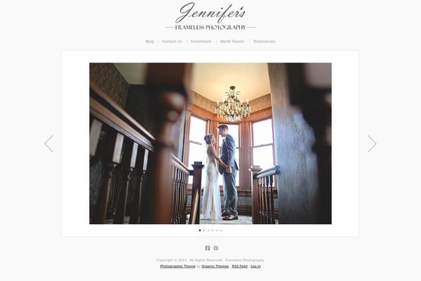 Organic_photographer theme site design template sample