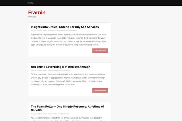 Sturd. theme site design template sample
