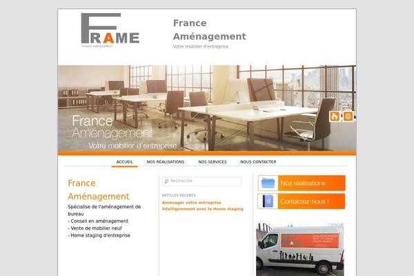 Frame theme site design template sample