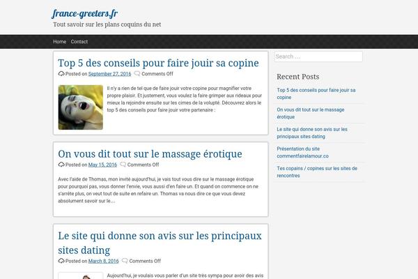 pacify theme site design template sample