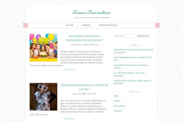Sugar and Spice theme site design template sample