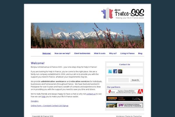 zeeCorporate theme site design template sample