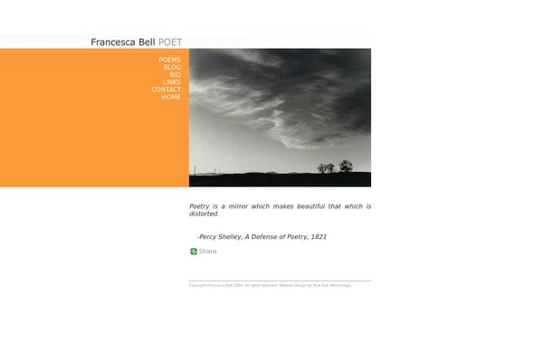 francescabellpoet.com site used Poet