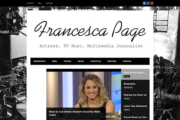 francescapage.com site used Bloggit